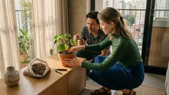 Pilea compacta e cheia: o equilíbrio de luz, rega e drenagem que faz diferença no dia a dia