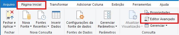 Imagem para mostrar o caminho do editor avançado
